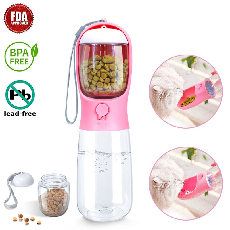 Drinking Fountain Feeder Portable Dog | Portable Water Food Bottle Cat