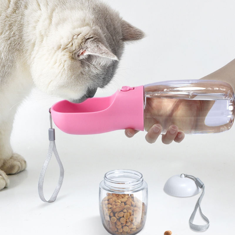 Drinking Fountain Feeder Portable Dog | Portable Water Food Bottle Cat