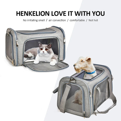 Dog Carrier Bag Soft Side Backpack Cat Pet Carriers Dog Travel Bags