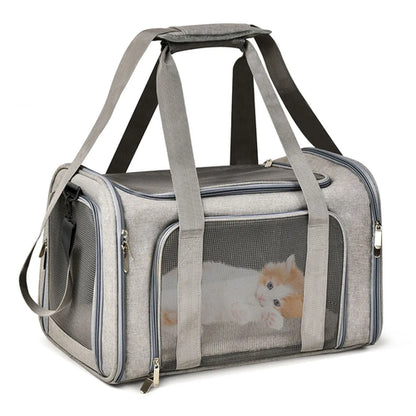 Dog Carrier Bag Soft Side Backpack Cat Pet Carriers Dog Travel Bags