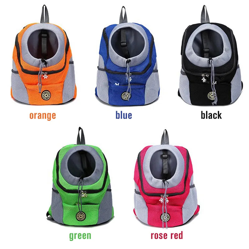 Pet Dog Carrier Bag Carrier For Dogs Backpack Out Double Shoulder