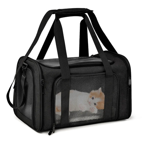 Dog Carrier Bag Soft Side Backpack Cat Pet Carriers Dog Travel Bags