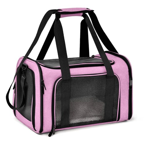 Dog Carrier Bag Soft Side Backpack Cat Pet Carriers Dog Travel Bags