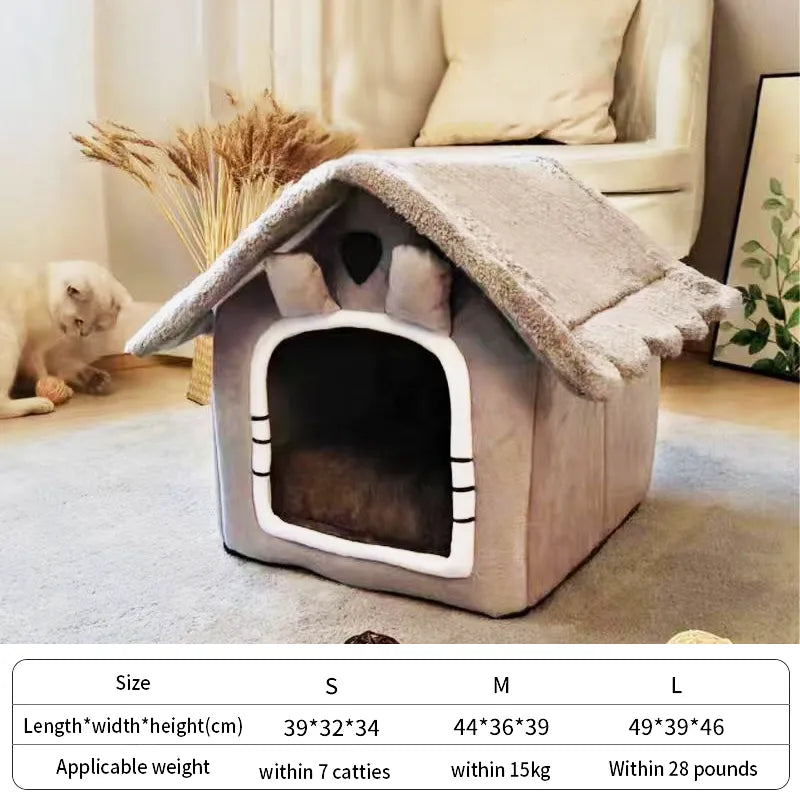 Cat /Dog bed Foldable Pet Sleepping Bed removable and washable cat