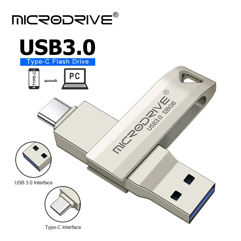 2 in 1 OTG USB 3.0 & usb-C Flash Pen Drive Memory Stick Usb3.0 flash