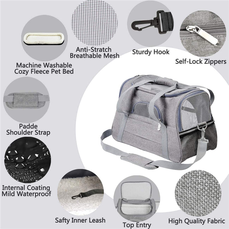 Soft Pet Carriers Portable Breathable Foldable Bag Cat Dog Carrier